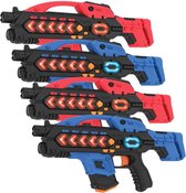 Jeu de balises laser avec 4 pistolets laser - Pistolets de balise laser KidsFun Plus avec de nombreux extras