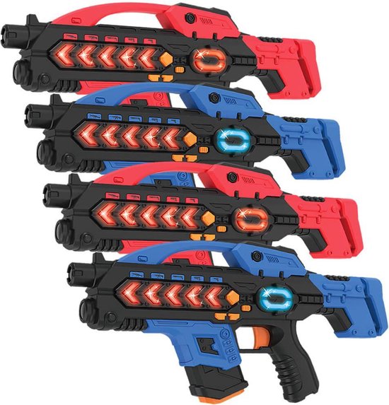 Jeu de balises laser avec 4 pistolets laser - Pistolets de balise laser  KidsFun Plus... | bol.com