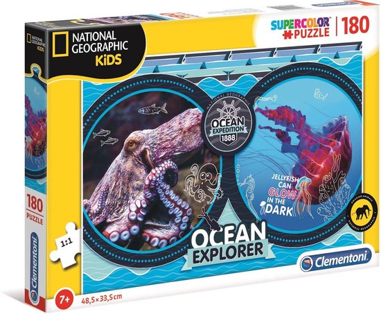 Clementoni Supercolor Puzzel - OCEAN EXPLORER - National Geographic Kids - 104 Stukjes