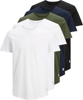 JACK&JONES JJENOA TEE SS CREW NECK 5PK MP NOOS Heren T-shirt - Maat L