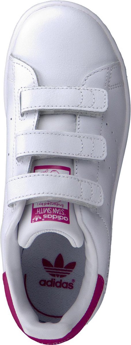 adidas Stan Smith Sportschoenen - Maat 33 - Unisex - wit/roze | bol.com