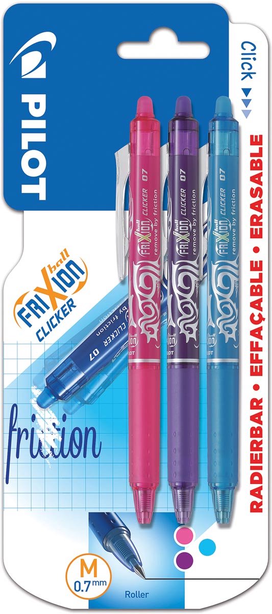Pilot Frixion ball clicker medium 3st