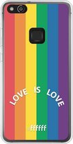 6F hoesje - geschikt voor Huawei P10 Lite -  Transparant TPU Case - #LGBT - Love Is Love #ffffff