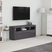 Medina Tv-meubel 120x30x50 cm spaanplaat hoogglans grijs