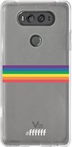 LG V20 Hoesje Transparant TPU Case - #LGBT - Horizontal #ffffff