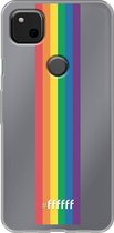6F hoesje - geschikt voor Google Pixel 4a -  Transparant TPU Case - #LGBT - Vertical #ffffff