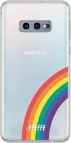 6F hoesje - geschikt voor Samsung Galaxy S10e -  Transparant TPU Case - #LGBT - Rainbow #ffffff