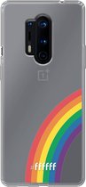 6F hoesje - geschikt voor OnePlus 8 Pro -  Transparant TPU Case - #LGBT - Rainbow #ffffff