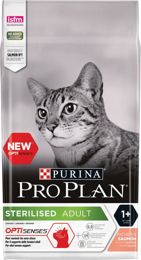 Bron Trend werper Pro Plan Sterilised Adult Katten Droogvoer - Zalm - 1,5 kg | bol.com