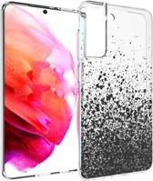 iMoshion Design voor de Samsung Galaxy S21 FE hoesje - Spetters - Zwart