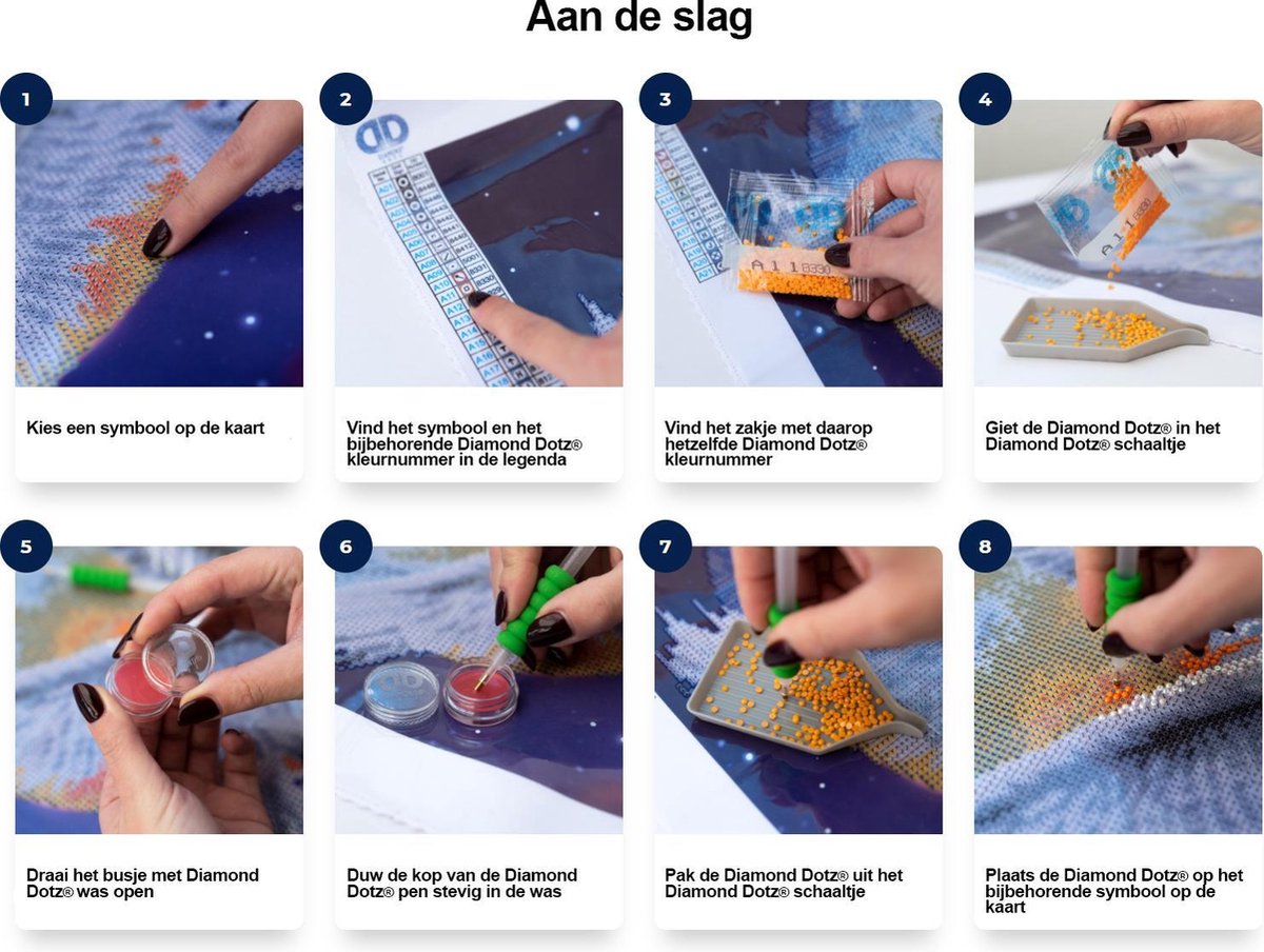 DIAMOND DOTZ Bubbles - Diamond Painting - 16.641 Dotz - 35x35 cm — afbeelding 3