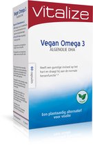 Vegan Omega 3 Algenolie DHA 60 capsules - Gunstige invloed op het hart - Goed voor het gezichtsvermogen - Vitalize