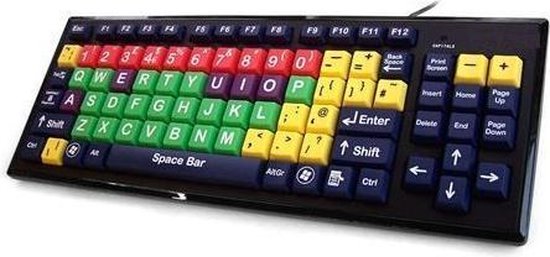 slechtziende toetsenbord met grote letters bol.com