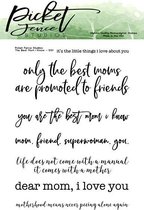 The Best Mom I Know Clear Stamps (S-151)