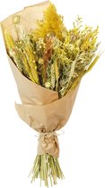 Droogboeket Geel ↨ 60cm - bloemen - boeket - boeketje - bloem - droogbloemen - bloempot - cadeautje