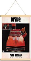 JUNIQE - Posterhanger Drive -40x60 /Rood & Zwart