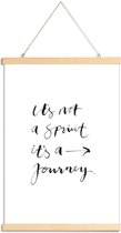 JUNIQE - Posterhanger Journey -40x60 /Wit & Zwart
