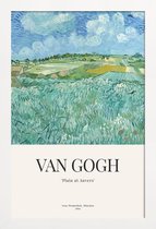 JUNIQE - Poster met houten lijst Van Gogh - Plain Near Auvers (1890)