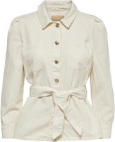 Only Jas Onlmelrose Ls Shirt Dnm Jacket York Os 15231090 Ecru Dames Maat - L