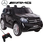 Mercedes Elektrische Kinderauto GLS AMG Zwart - Krachtige Accu - Op Afstand Bestuurbaar - Veilig Voor Kinderen
