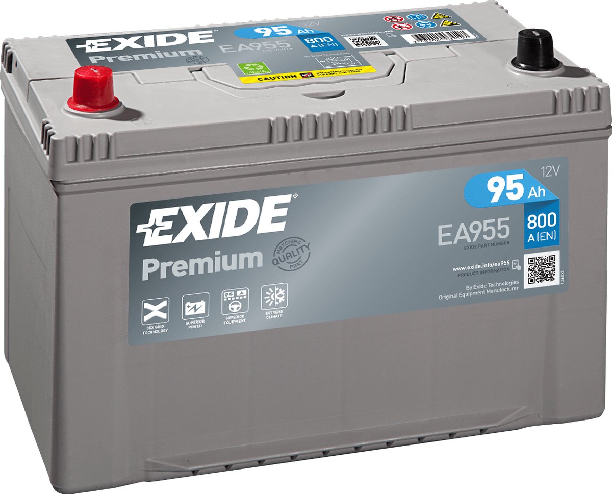 Exide Technologies EA955 Premium 12V 95Ah Zuur 3661024024198