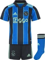 Adidas Ajax away mini kit in de kleur marine.