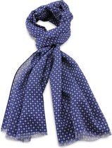 We Love Ties - Herensjaal Benoit Bleu - kobaltblauw / grijsblauw / beige