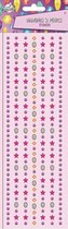 W&o Stickers Diamonds & Pearls Meisjes 27 X 9,5 Cm Paars