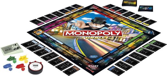 vacature Vergelijken Uittreksel Monopoly Turbo Belgische Editie - Bordspel | Games | bol.com