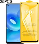 Voor OPPO A95 5G 25 PCS 9D Volledige lijm Volledig scherm Gehard glasfilm: