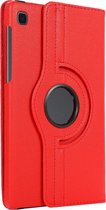 Case2go - Tablet hoes geschikt voor Samsung Galaxy Tab A7 Lite - Draaibare Book Case Cover - 8.7 inch - Rood