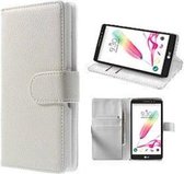 LG G4 Stylus Hoesje Wallet Case Wit