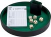 Afbeelding van het spelletje Pokerpiste, beker, dobbelstenen en boekje - 26 CM