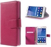 Huawei Y550 Hoesje Wallet Case Roze