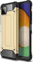 Samsung Galaxy A22 5G Hoesje Shock Proof Hybride Back Cover Goud