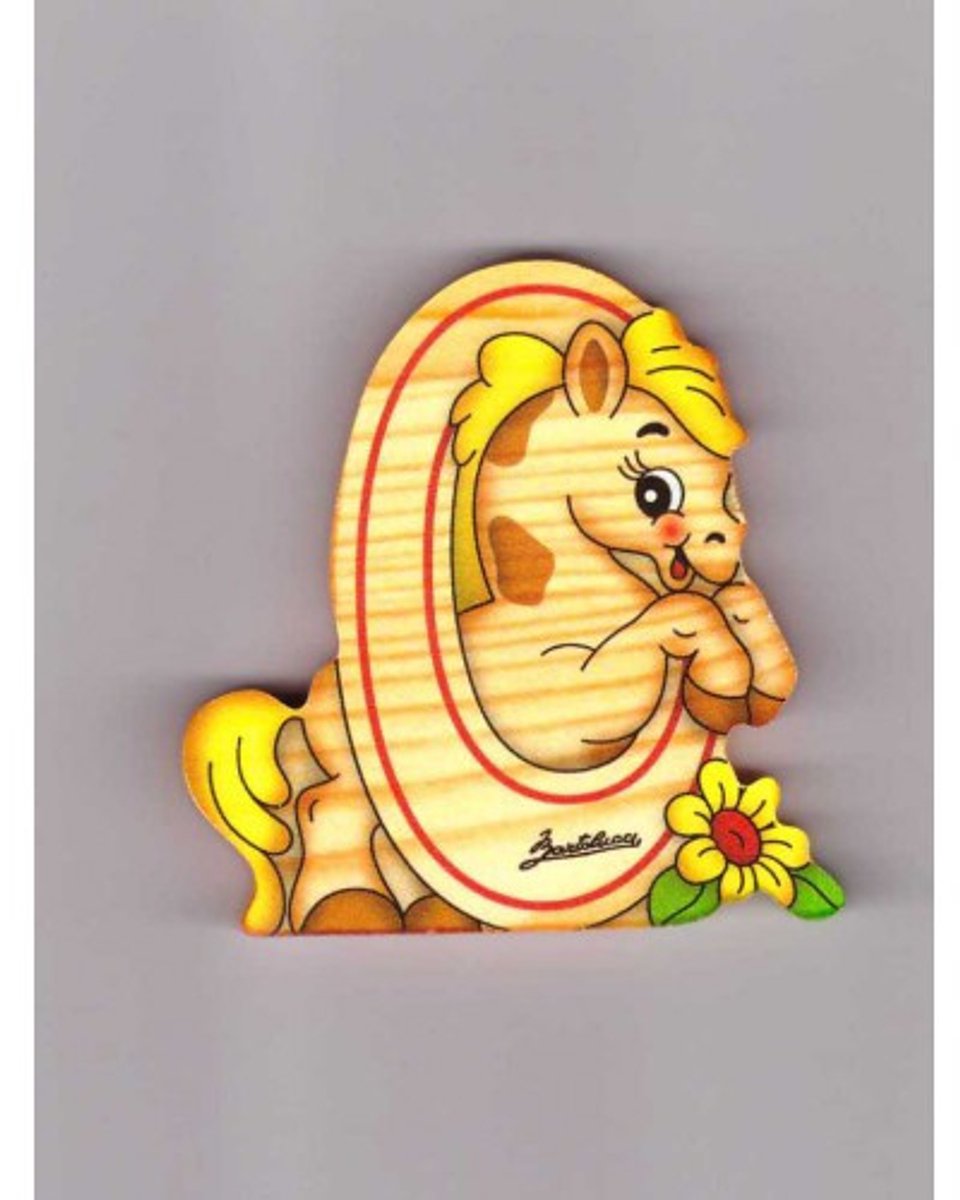 Cijfer 0 hout pony | Bartolucci