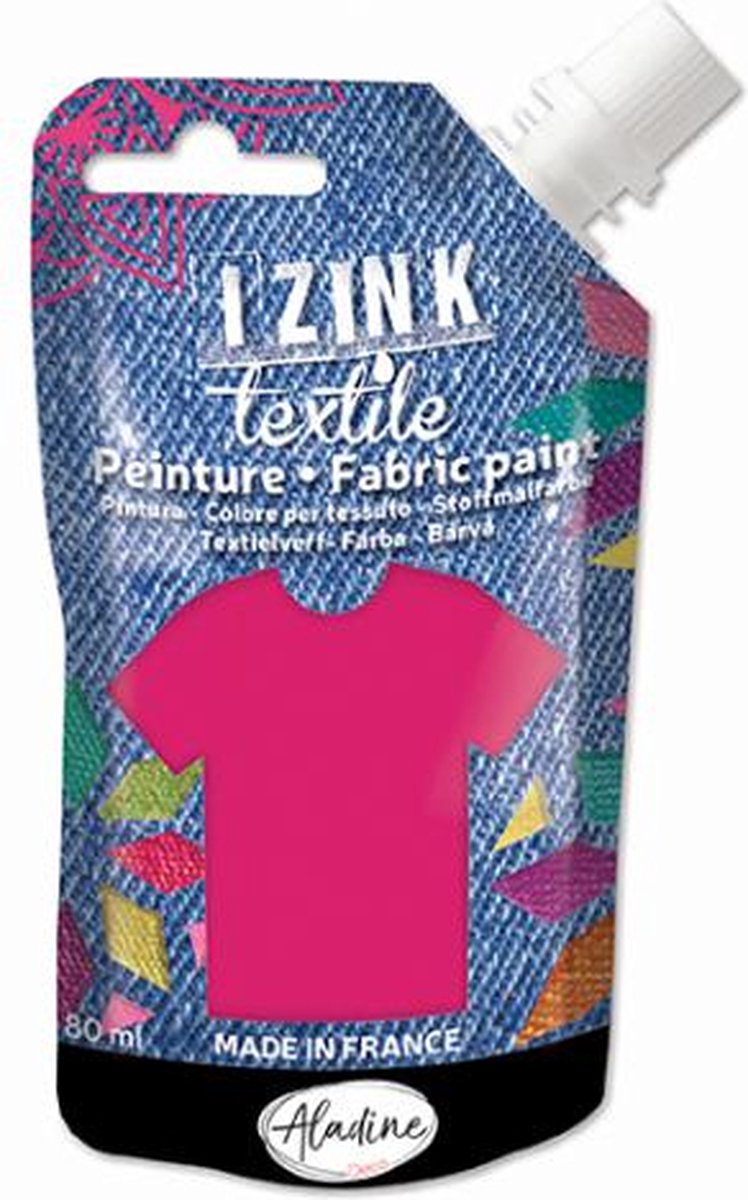 Izink Fabric Paint Fuchsia Madras Textile 50 ml