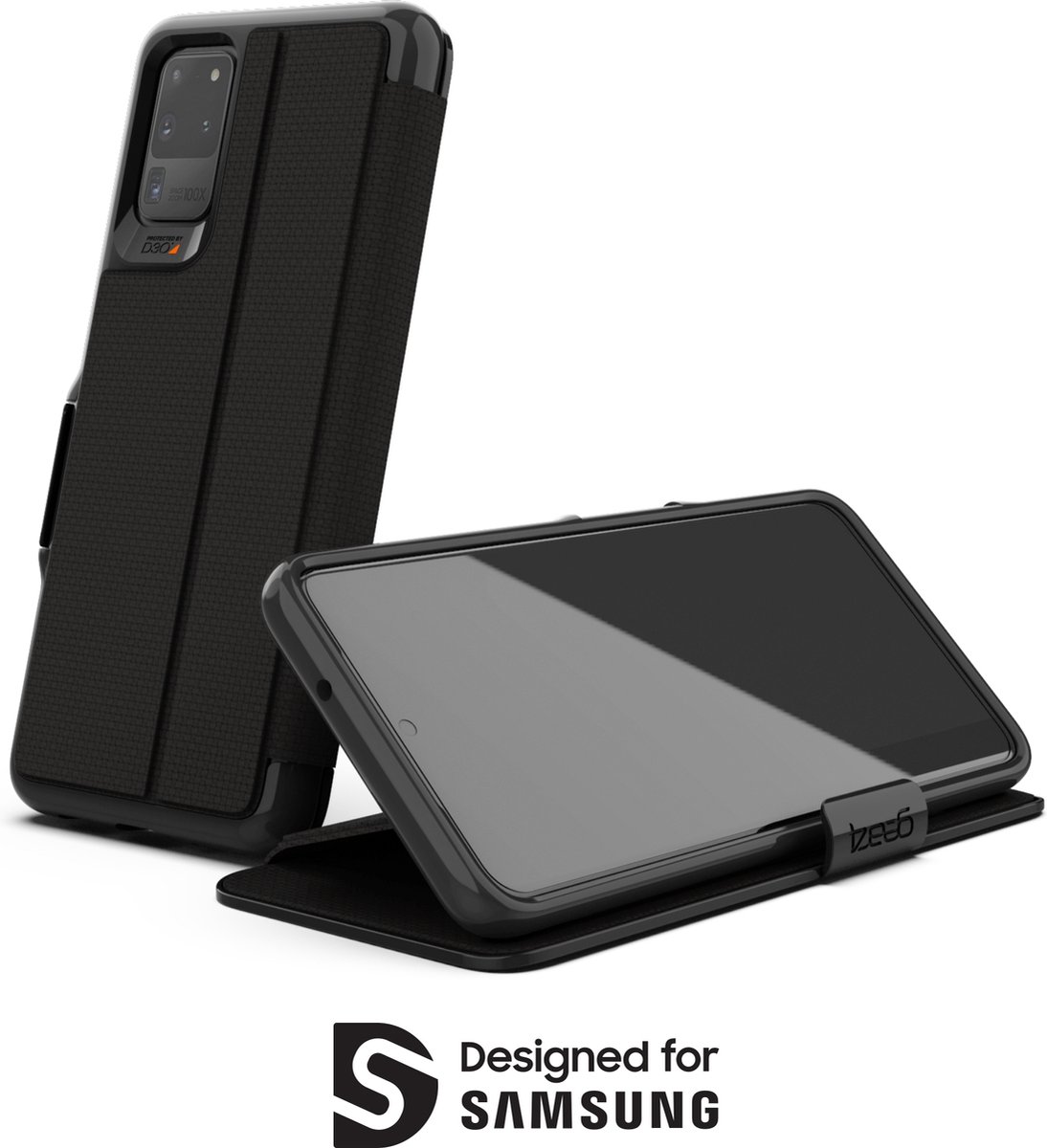 Gear4 Oxford Bookcase voor de Samsung Galaxy S20 Ultra - Zwart