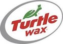 Logo van Turtle Wax met een groene schildpad op een rode en witte tekst.