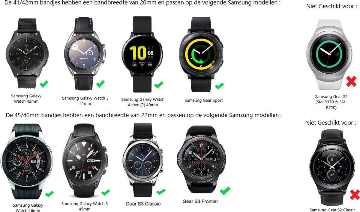 Geschikt voor Samsung Galaxy Watch leren luxe band - bruin - 45mm / 46mm