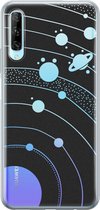 Huawei P Smart Pro hoesje - Universe space - Siliconen - Soft Case Telefoonhoesje - Print - Transparant