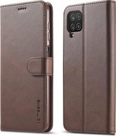 Voor Samsung Galaxy F62 / M62 LC.IMEEKE Kalfsstructuur Horizontale Flip Leren Case met Houder & Kaartsleuven & Portemonnee (Bruin)