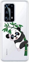 Voor Huawei P40 Pro + Shockproof Painted TPU beschermhoes (Bamboo Panda)