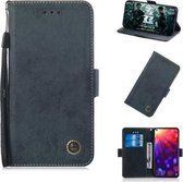 Multifunctionele horizontale flip retro lederen tas met kaartsleuf en houder voor Huawei Nova 4e (zwart)