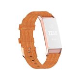 Voor Fitbit Charge 4 / Charge 3 / Charge3 SE gevlochten nylon riem plastic kop, maat: vrij formaat (oranje)