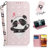 3D Schilderen Patroon Gekleurde Tekening Horizontale Flip Leren Case met Houder & Kaartsleuven & Portemonnee Voor Nokia 8.1 / X7 (Love Bear)