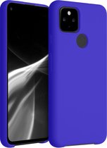 kwmobile telefoonhoesje voor Google Pixel 4a 5G - Hoesje met siliconen coating - Smartphone case in koningsblauw
