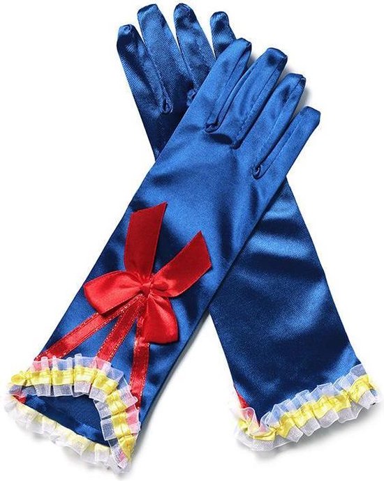 Blanche-Neige - Gants avec nœud - Bleu foncé - Accessoires de vêtements pour bébé de robe de princesse
