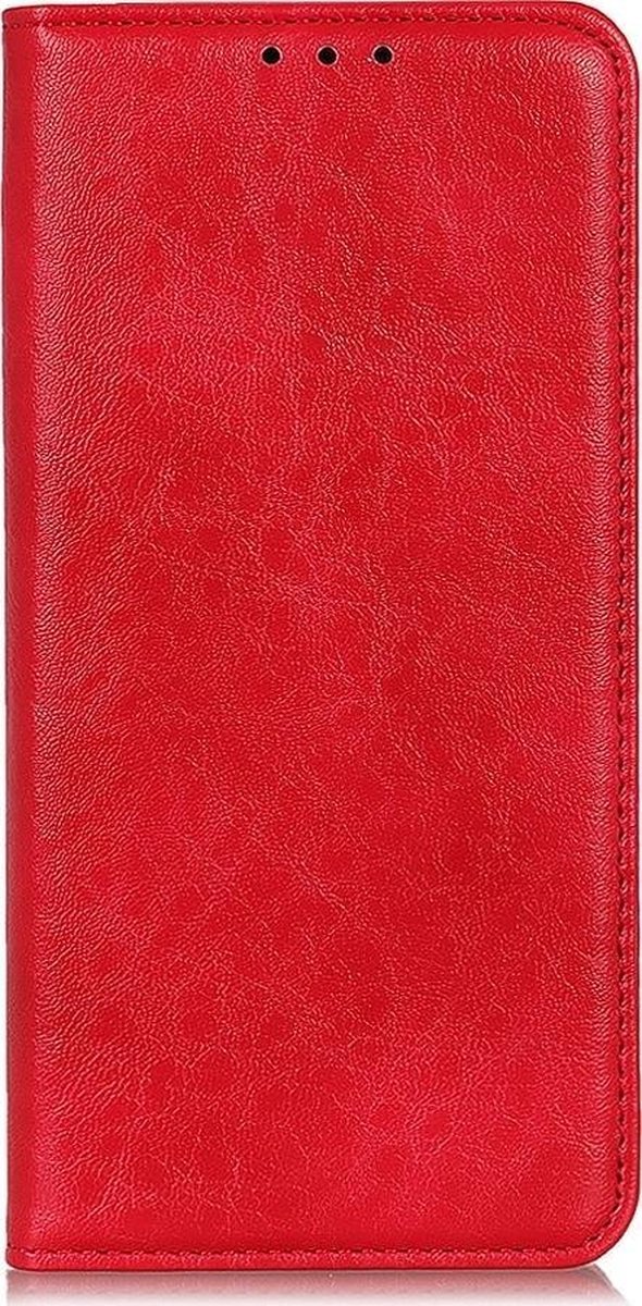 Mobigear Telefoonhoesje geschikt voor Samsung Galaxy A41 Hoesje | Mobigear Classic Elegance Bookcase Portemonnee | Pasjeshouder voor 2 Pasjes | Telefoonhoesje voor Pinpas / OV Kaart / Rijbewijs - Rood