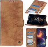 Voor Huawei Y5p Antilope Textuur Magnetische Gesp Horizontale Flip PU Leather Case met Kaartsleuven & Portemonnee & Houder (Bruin)